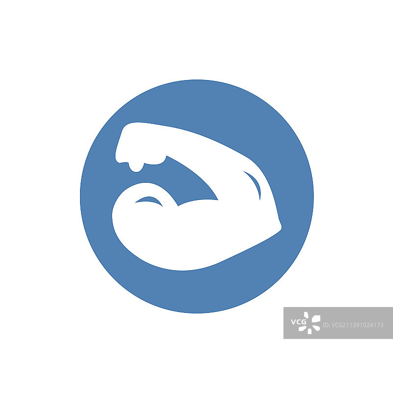 男人二头肌力量象征图标图片素材