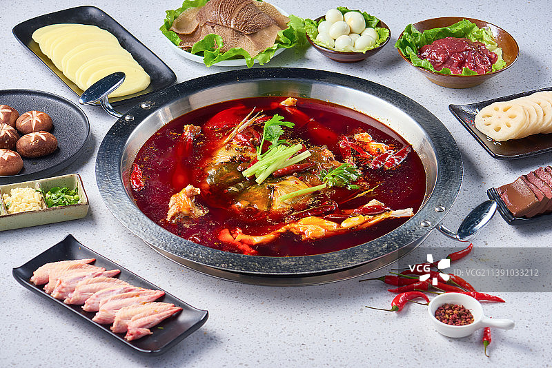 鱼头火锅图片素材