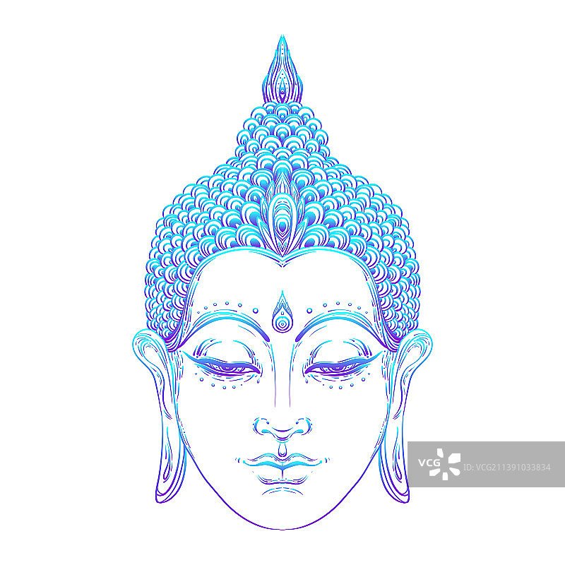 复古佛面图片素材