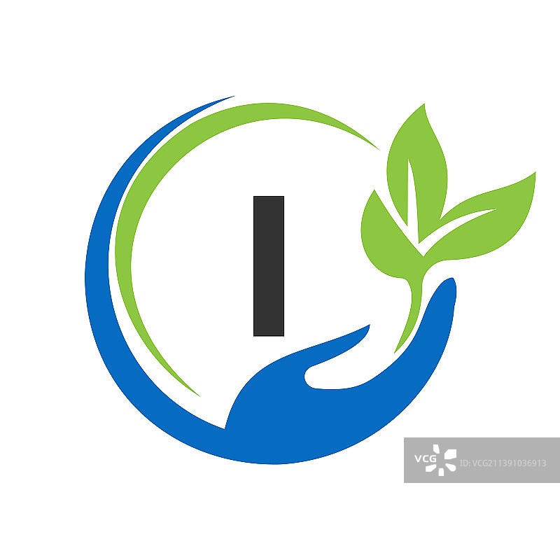 字母I标志设计医疗保健图片素材