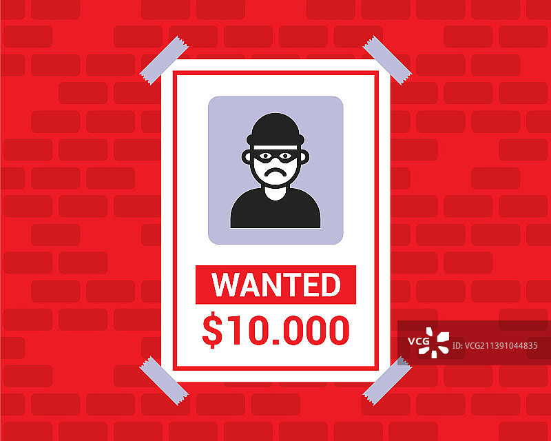 墙上的招聘海报，提供信息者有赏图片素材