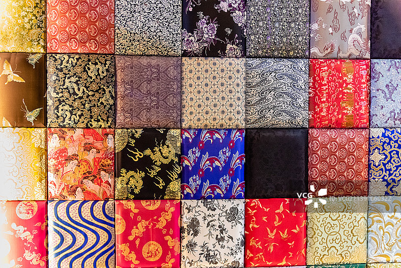 中国四川成都蜀锦图片素材