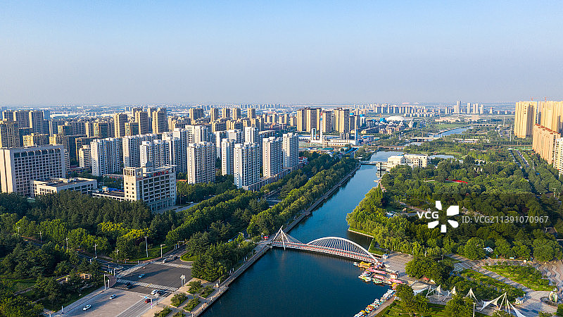 山东胶州市城市风光图片素材