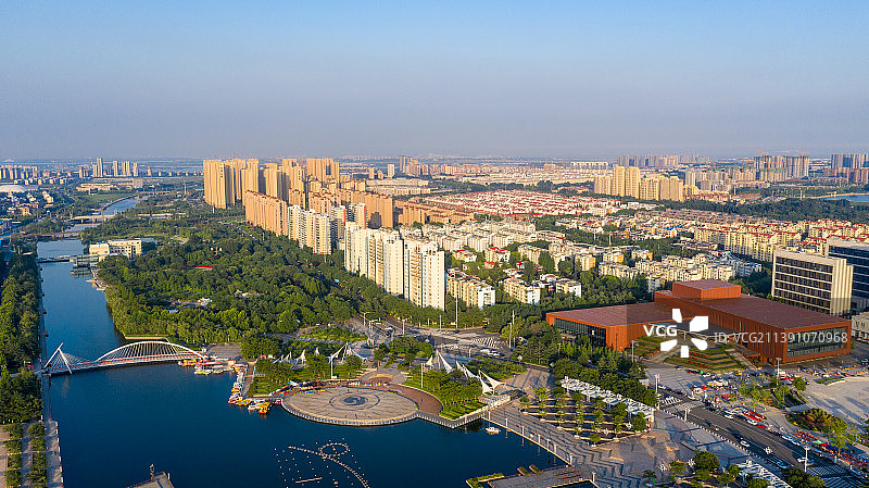 山东胶州市城市风光图片素材