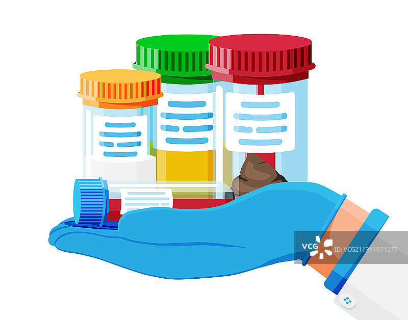 带盖试管，粪便、血液、尿液、精液图片素材