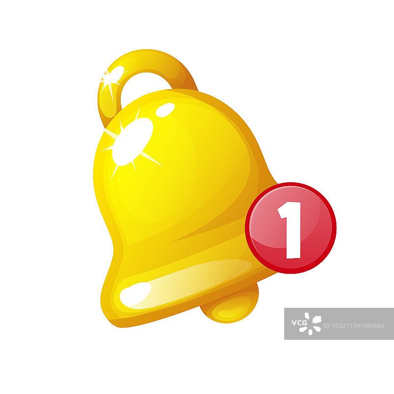 金色呼叫手机游戏通知图标图片素材