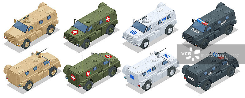 2.5D防地雷反伏击装甲车图片素材