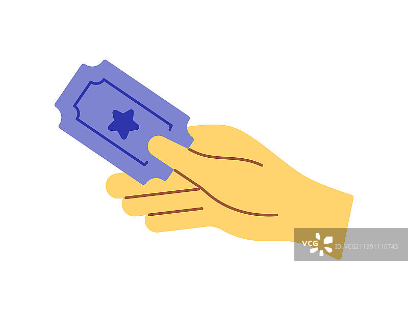 手持电影票图标图片素材