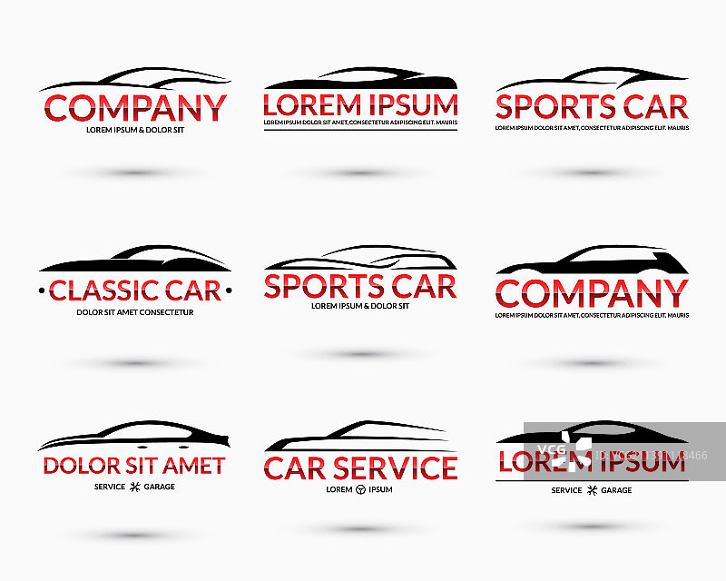 汽车标志设计模板合集图片素材