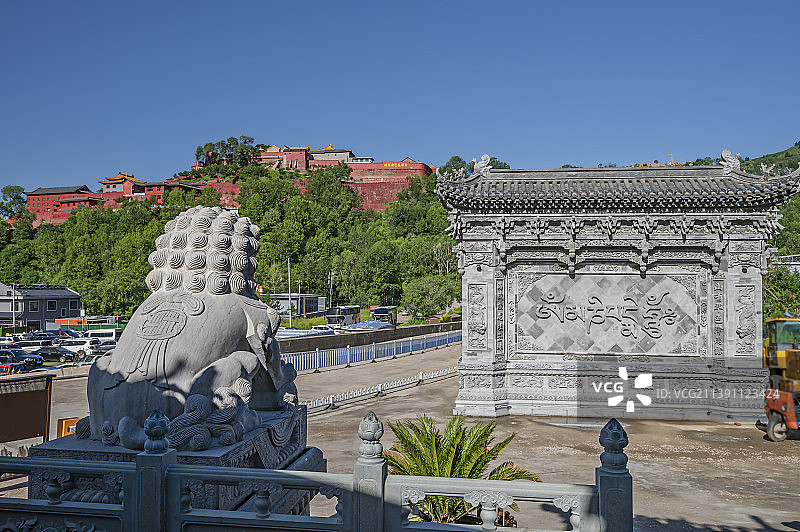 广化寺与菩萨顶图片素材