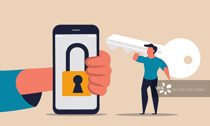 用手机解锁互联网图片素材