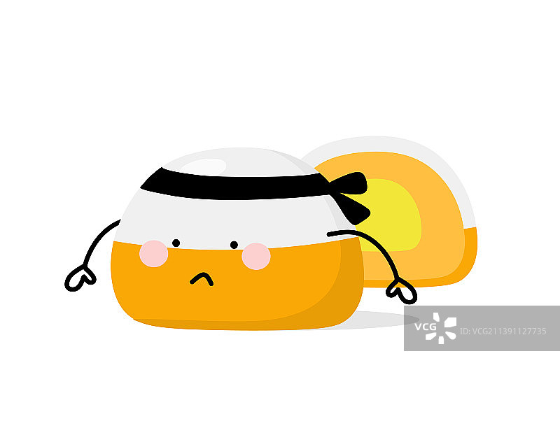 日式卡通甜点麻薯角色设计图片素材