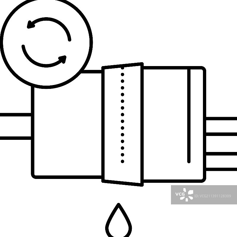燃油滤清器更换线图标图片素材