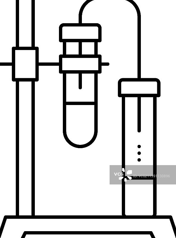 管状支架夹具线条图标图片素材