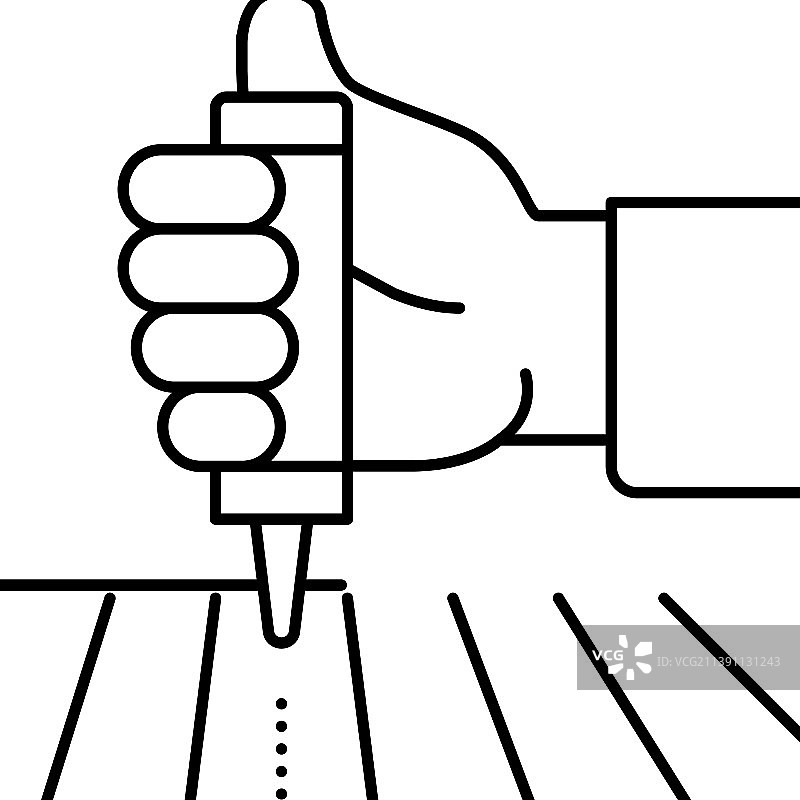 化学领域处理线图标图片素材