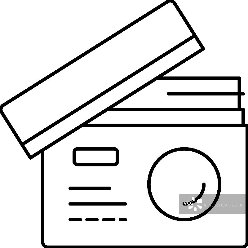 面霜容器线性图标图片素材