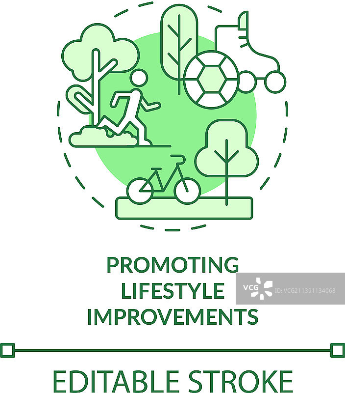 绿色生活方式改善概念图片素材