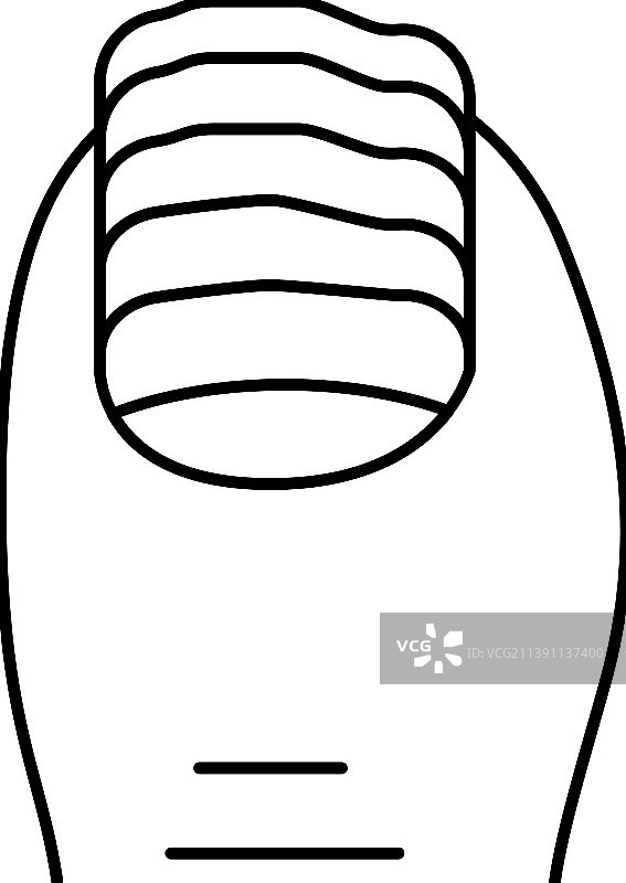 甲癣线条图标图片素材