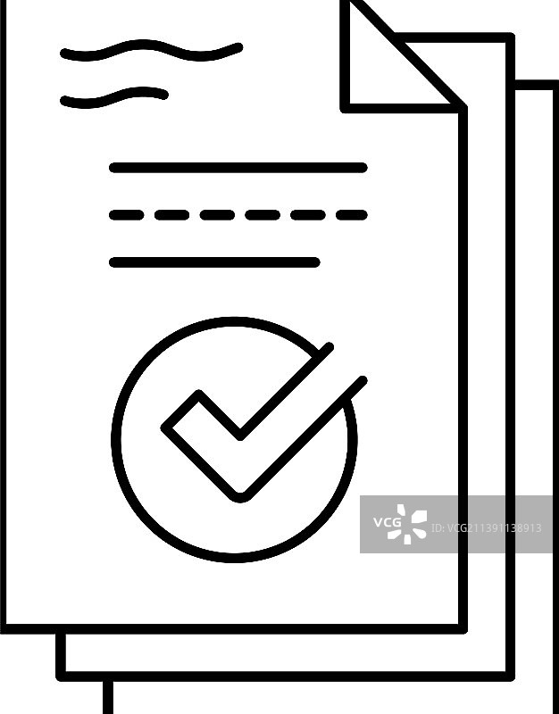 工作报告线性图标图片素材