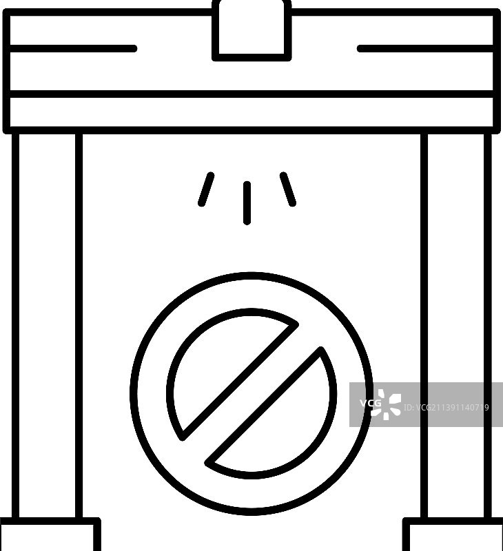 金属探测器边框线条图标图片素材