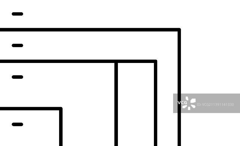 不同分辨率和对角线电脑显示器图片素材