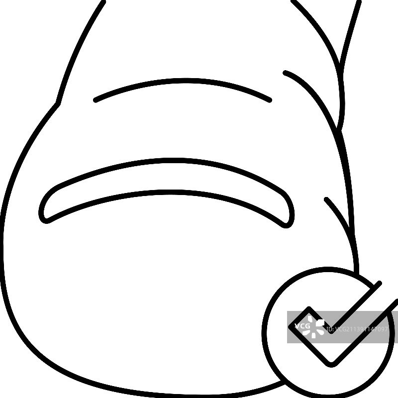 健康指甲线条图标图片素材