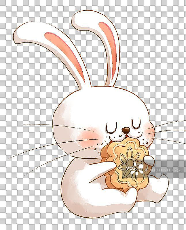 吃月饼的玉兔素材图片素材