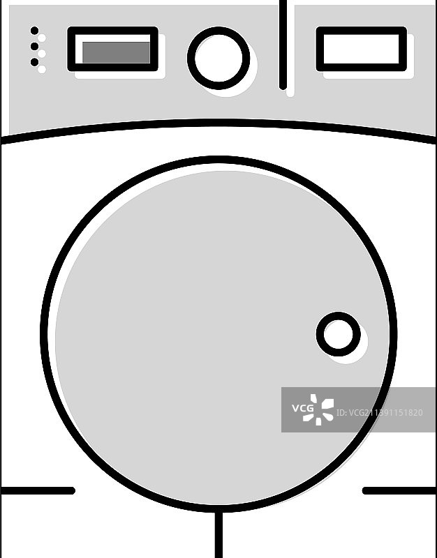 彩色烘干机图标图片素材