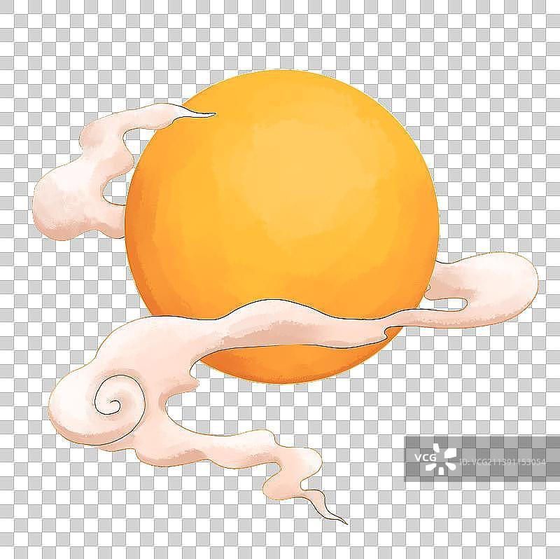 中秋月圆祥云图片素材