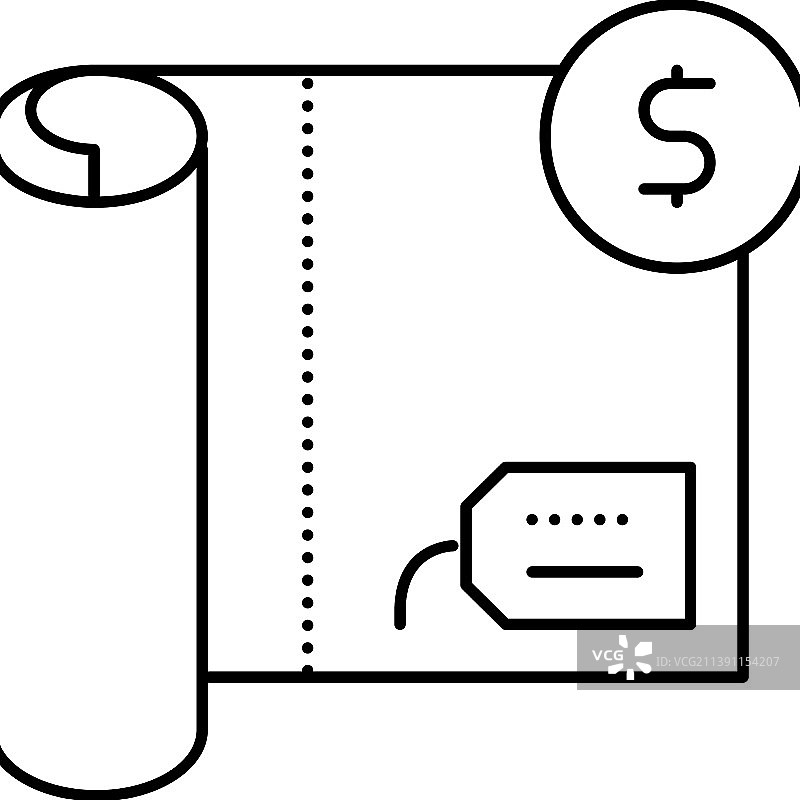 纺织品价格线条图标图片素材