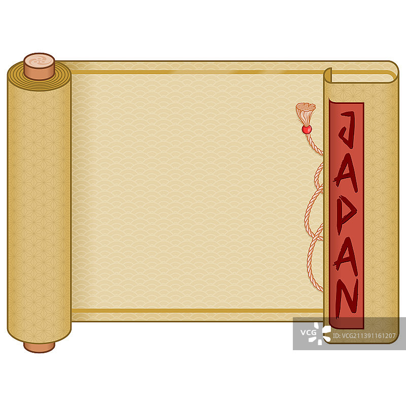 传统日式卷轴图片素材