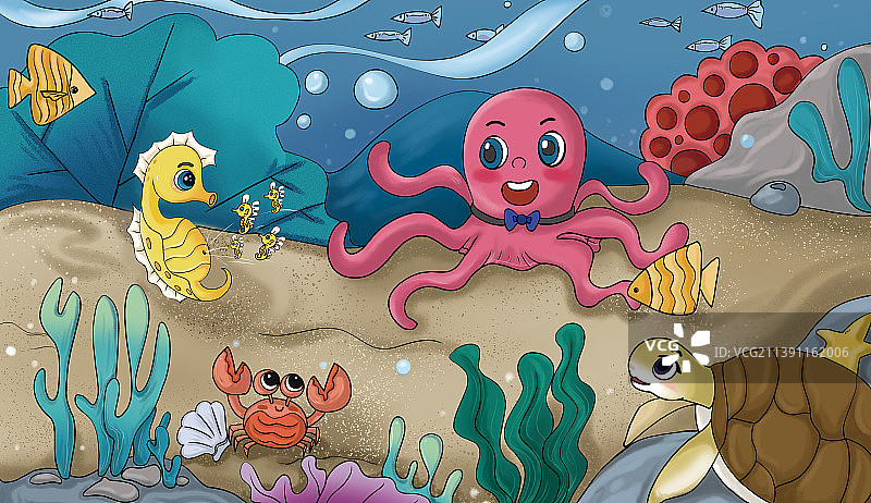 海洋插画图片素材