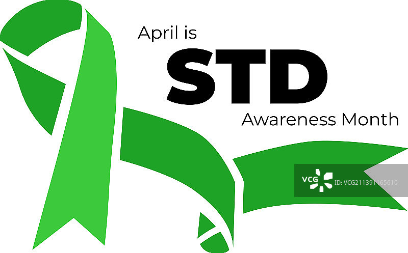 绿色性病意识月图片素材