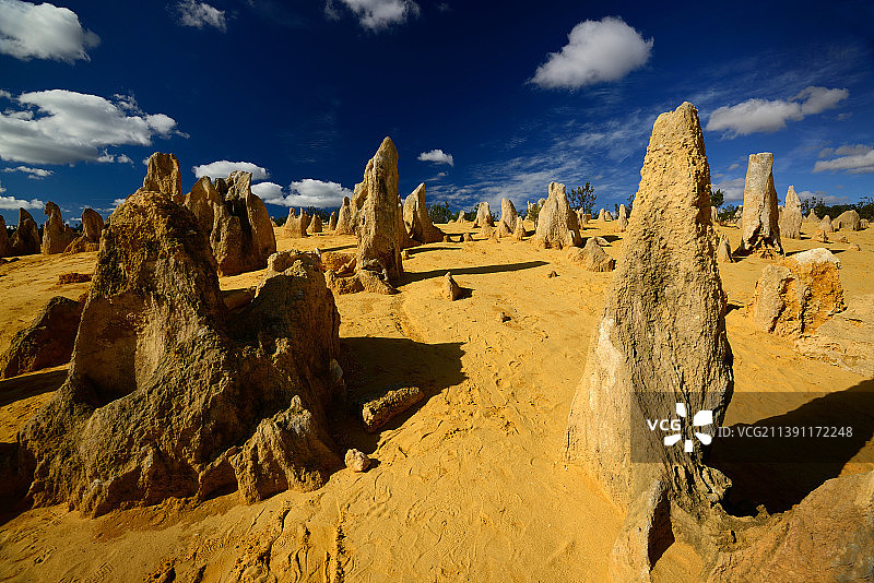 澳大利亚西澳大利亚州南邦国家公园的岩层全景图片素材