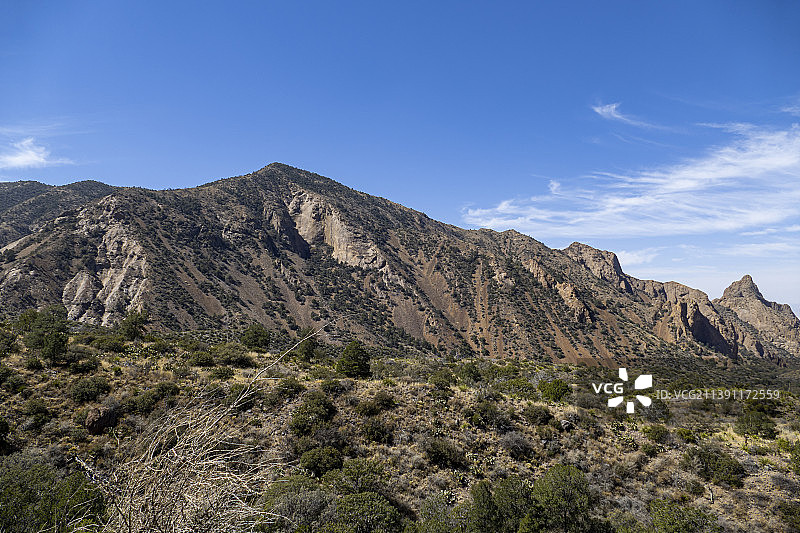 从顶部看到的奇索斯盆地图片素材