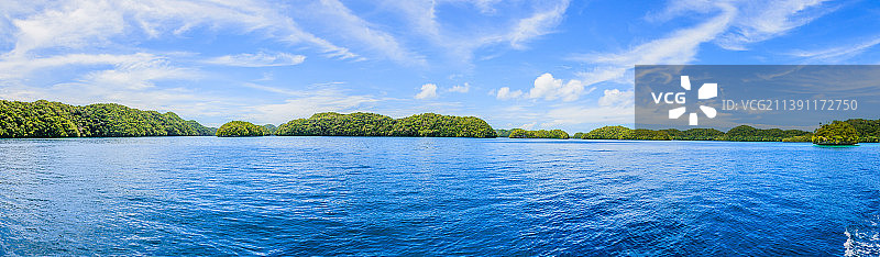 意大利萨萨里省帕劳群岛的白天全景图片素材