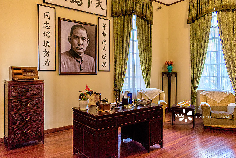 中国江苏南京钟山风景名胜区美龄宫内景图片素材