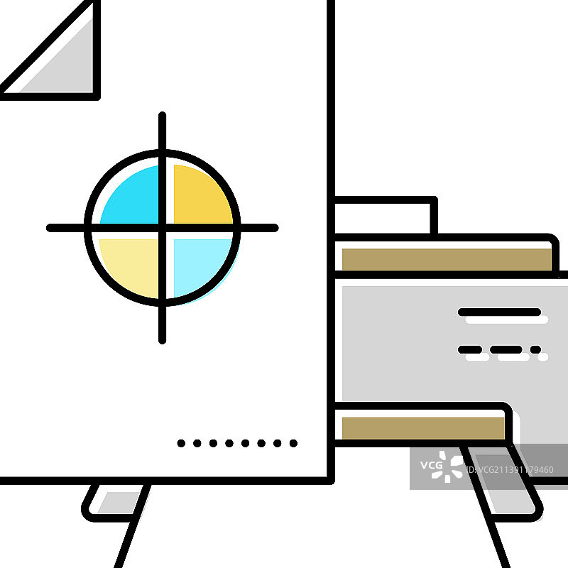 彩色印刷纸张图标图片素材