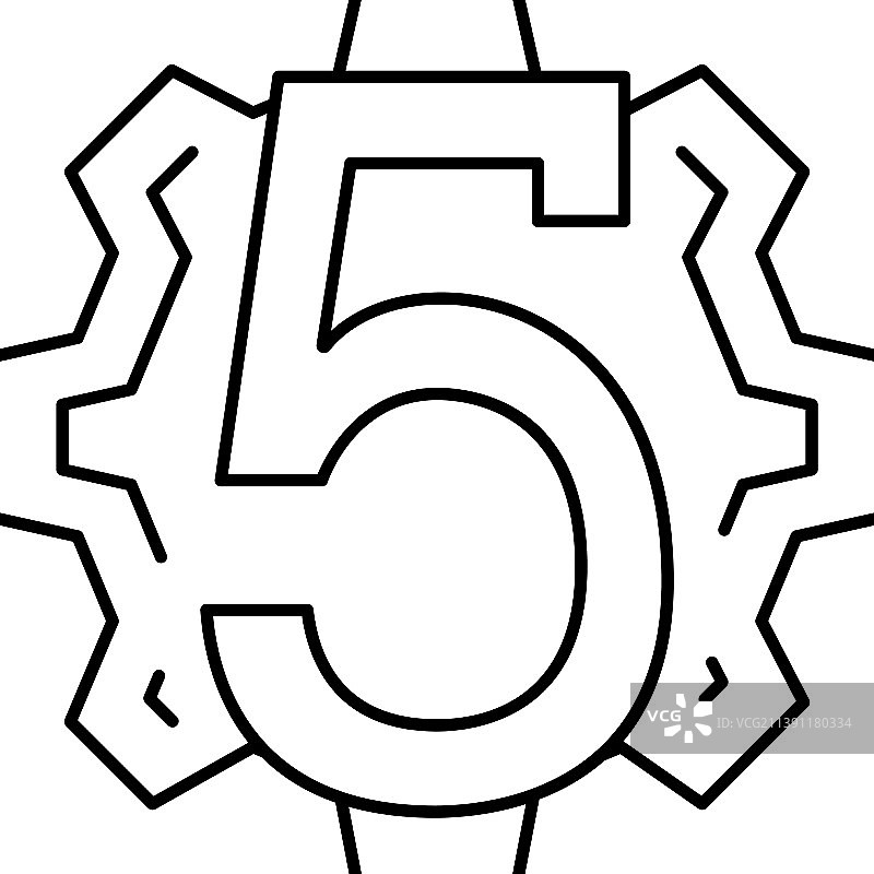 第五行线条图标图片素材