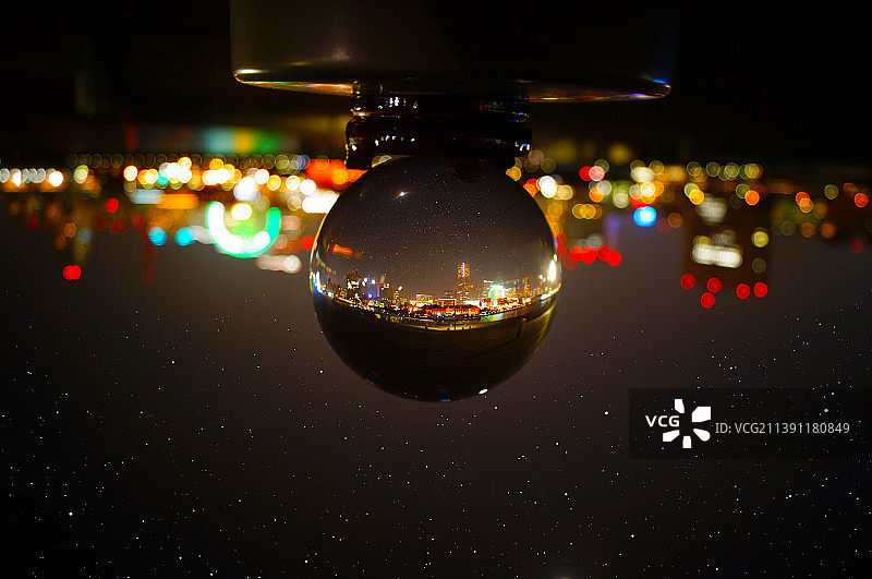 横滨水晶顶夜景图片素材