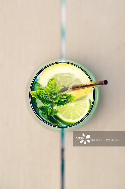 冰镇青柠柑橘饮品图片素材