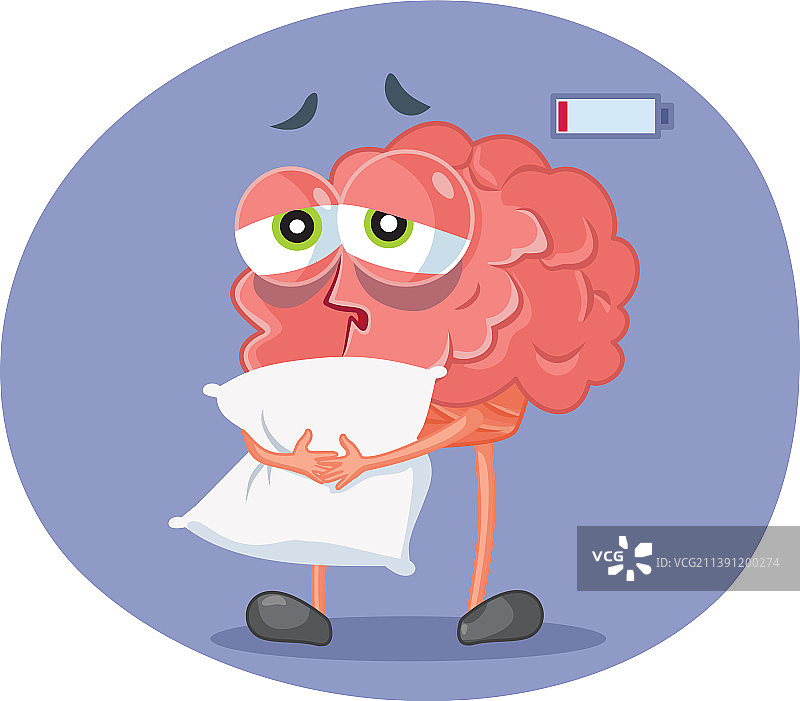 疲惫的大脑感到精疲力竭图片素材