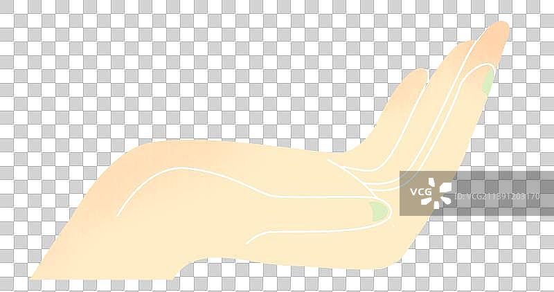 手掌向上插画元素图片素材