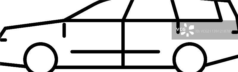 货车车厢线条图标图片素材