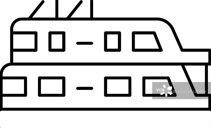 船屋线条图标图片素材