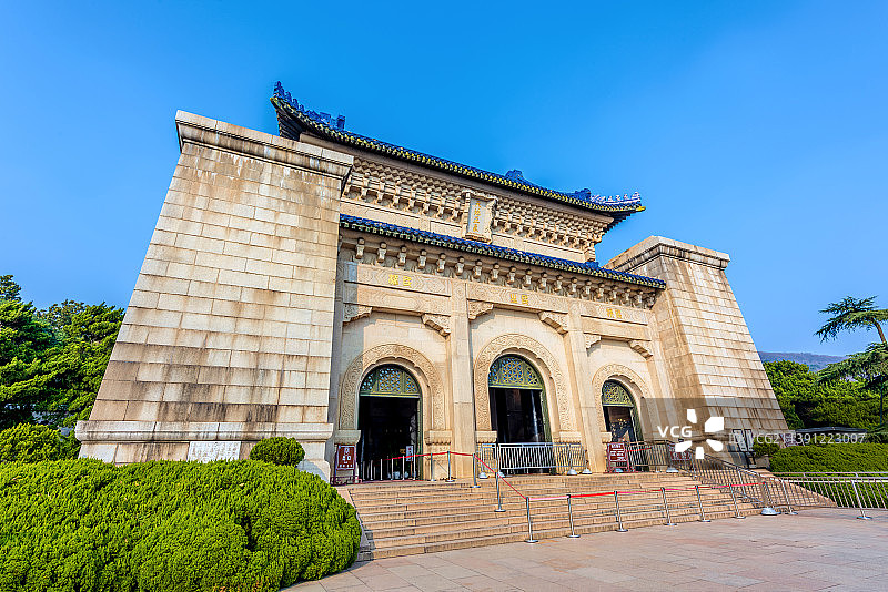 中国江苏南京钟山风景名胜区中山陵图片素材