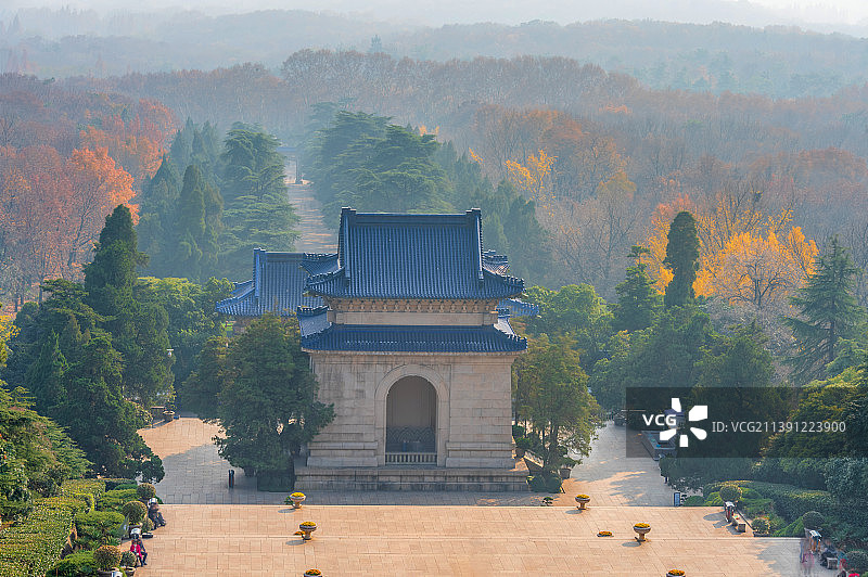 中国江苏南京钟山风景名胜区中山陵图片素材