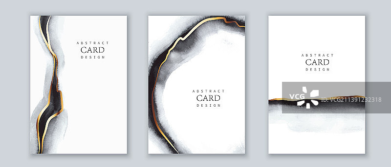 白色、黑色、灰色、金色水彩背景图片素材