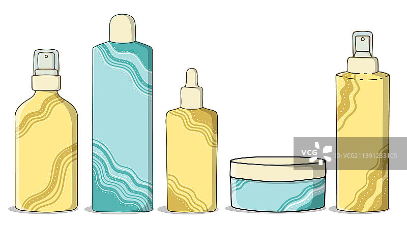 天然洗发水护发啫喱化妆品图片素材