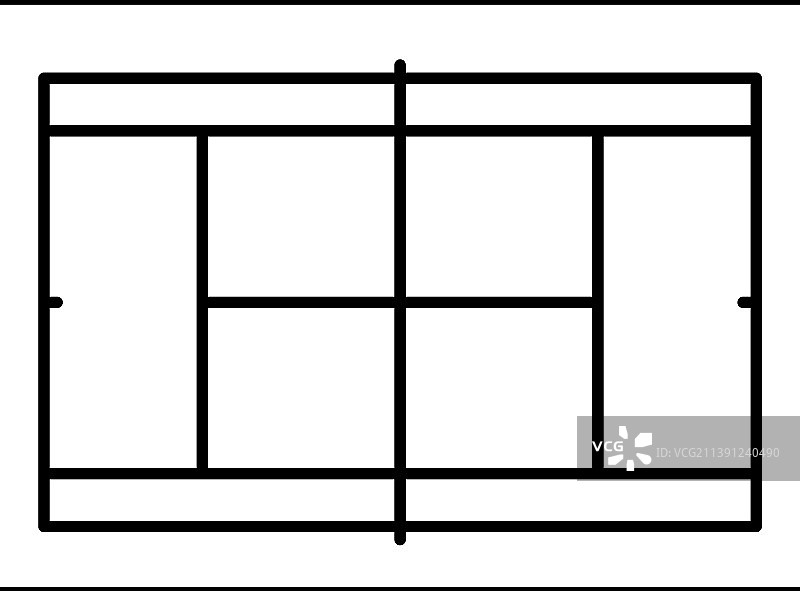 网球场游乐场线条图标图片素材